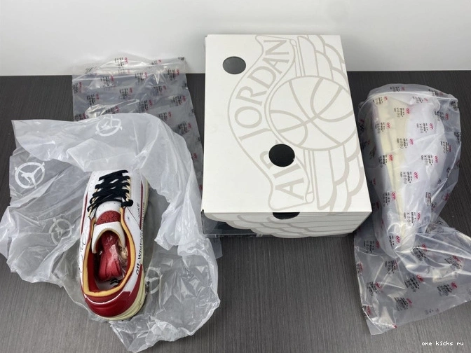 Rep Onekick Low DJ4375-106 Jordan White 2 SP Off-White Retro Red 0722